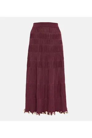 Simkhai Gonna midi Malia in maglia a coste