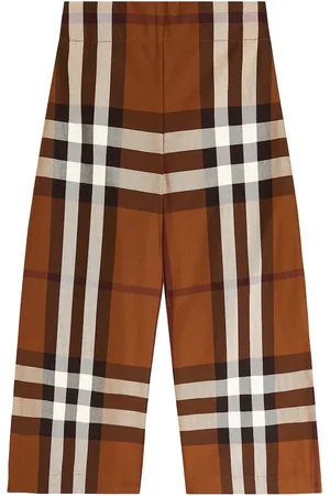 Burberry Pantaloni Burberry Check in cotone