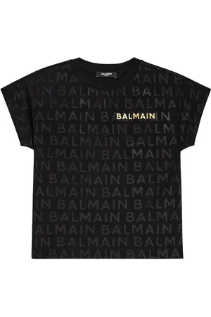 Balmain T-shirt in jersey di cotone con logo