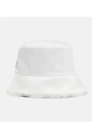 Prada Cappello da pescatore in Re-Nylon e shearling
