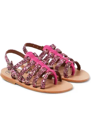 PèPè PèPè Sandali Galassia in pelle con glitter