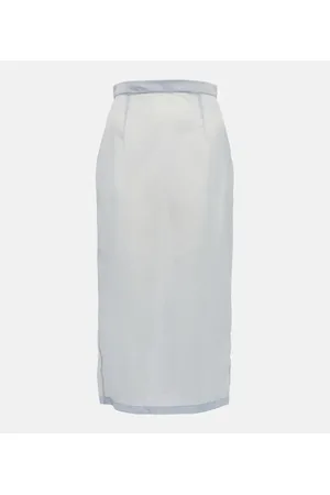 Maison Margiela Gonna midi semitrasparente