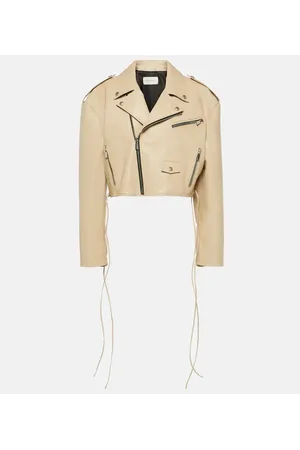 MAGDA BUTRYM Giacca biker cropped in pelle
