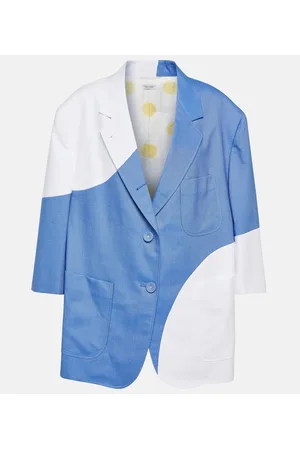 Thom Browne Blazer oversize in cotone a pois