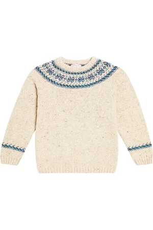 La Coqueta Pullover Fair Isle in misto lana con intarsi