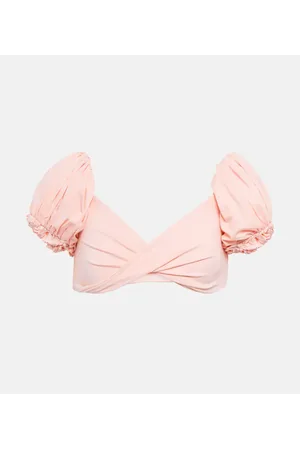 Giambattista Valli Top bikini con maniche a sbuffo