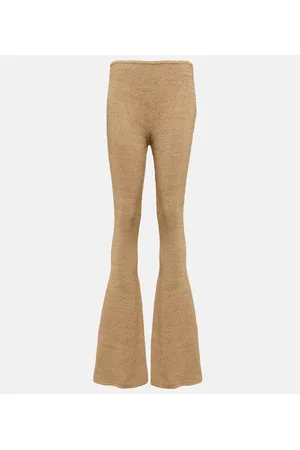 MAGDA BUTRYM Leggings flared a vita alta in crochet