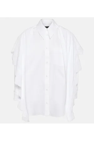 Simone Rocha Camicia in cotone con ricamo