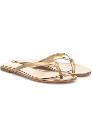 Gianvito Rossi Sandali infradito Calypso Flat in pelle