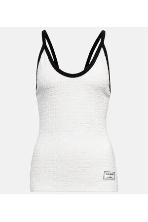 Balmain Tank top in misto cotone