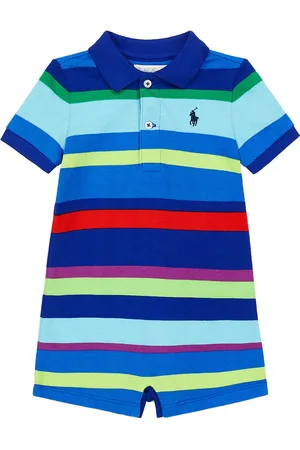 Ralph Lauren Baby - Playsuit in cotone a righe