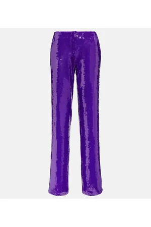 LAQUAN SMITH Pantaloni con paillettes