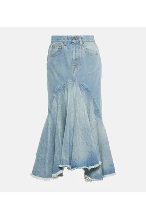 Vetements Gonna midi di jeans