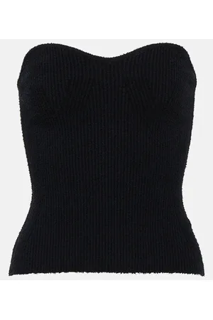WARDROBE.NYC Top in maglia di misto cotone a coste