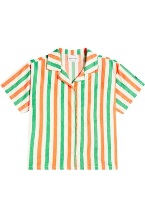 Bobo Choses Camicia bowling Vertical Stripes in cotone