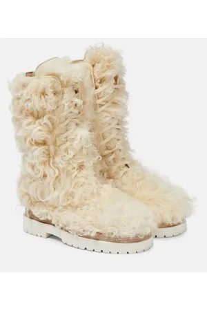 MAGDA BUTRYM Stivali stringati in shearling