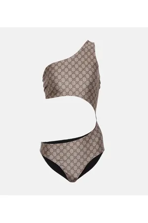 Gucci Costume intero monospalla GG con cut-out