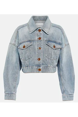 ZIMMERMANN Giacca di jeans cropped Raie