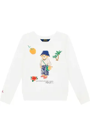 Ralph Lauren Felpa Polo Bear in misto cotone