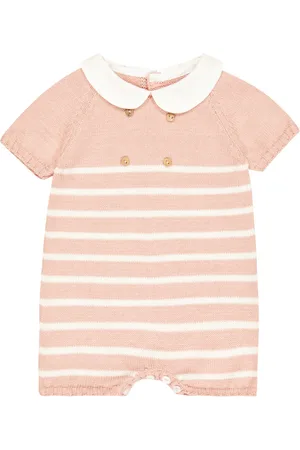 La Coqueta Baby - Tuta corta Clavel in cotone