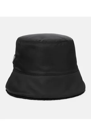 Prada Cappello da pescatore in Re-Nylon e shearling