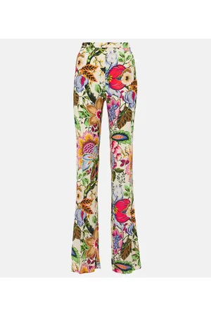 Etro Pantaloni regular a vita alta con stampa
