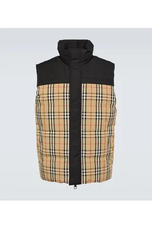 Burberry Piumino Check senza maniche