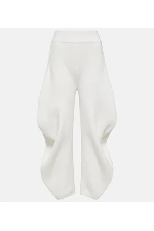 Alaïa Alaïa Pantaloni in maglia a vita alta