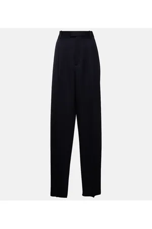 Bottega Veneta Pantaloni regular in lana a vita alta