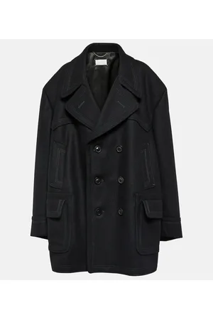 Maison Margiela Cappotto oversize Kaban in misto lana