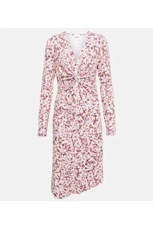 Marant Etoile Abito midi Jadiya in jersey con stampa