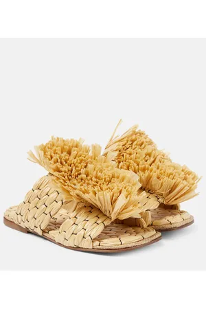 DRIES VAN NOTEN Sandali in rafia