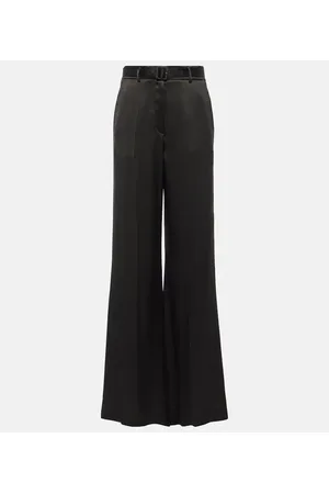 GABRIELA HEARST Pantaloni a gamba larga Mabon in seta