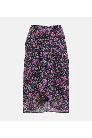 Marant Etoile Gonna midi Gibsi in cotone con stampa