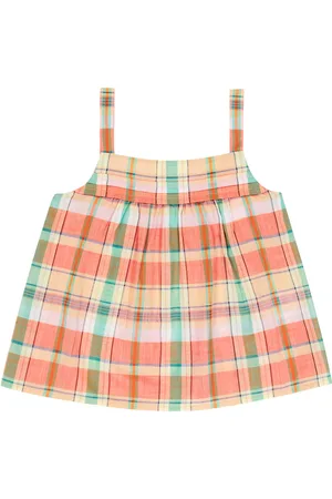 BONPOINT Top Clementine in cotone con ricamo