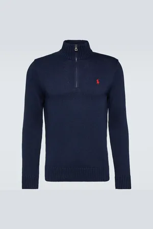 Ralph Lauren Pullover in cotone con zip