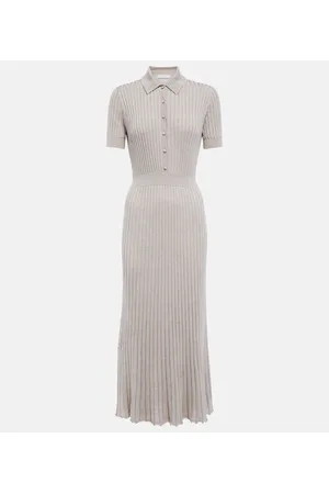 GABRIELA HEARST Abito midi Amor in seta e cashmere