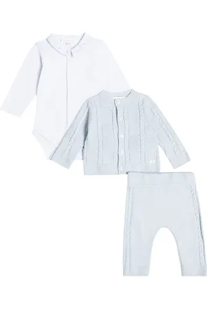 Tartine Et Chocolat Baby - Pagliaccetto, pantaloni e cardigan in cotone