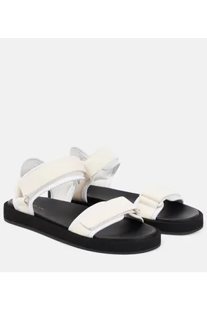 The Row Sandali Hook and Loop in pelle