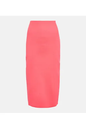 Victoria Beckham Gonna midi VB Body in maglia a vita alta