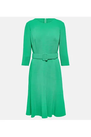 Oscar de la Renta Abito midi in misto lana