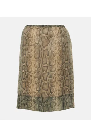 Sportmax Gonna midi Desio in organza con stampa