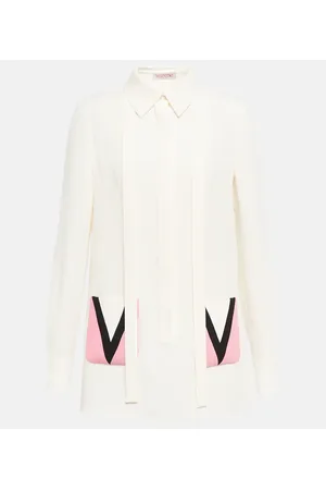 VALENTINO Camicia in seta con fiocco