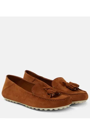 Loro Piana Mocassini Dot Sole in suede