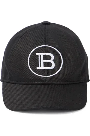 Balmain Cappello da baseball in cotone con logo