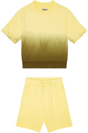 Il gufo T-shirt e shorts in pile di cotone
