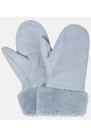 YVES SALOMON Muffole in pelle con shearling