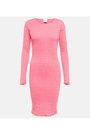 Patou Miniabito in jersey di cotone a punto smock