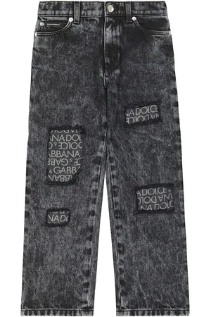 Dolce & Gabbana Jeans regular con twill di seta