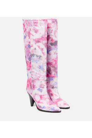 Isabel Marant Stivali Ririo in pelle stampata